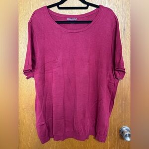 Jessica London Pink Relaxed Sweater